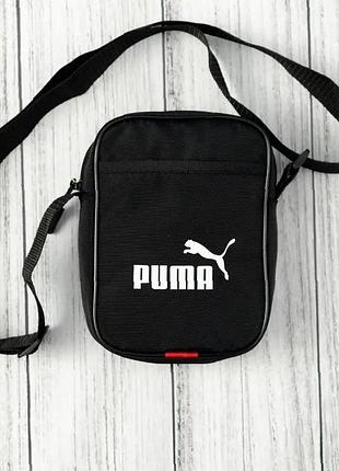 Борсетка puma oxford 1000d черная практичная повседневная