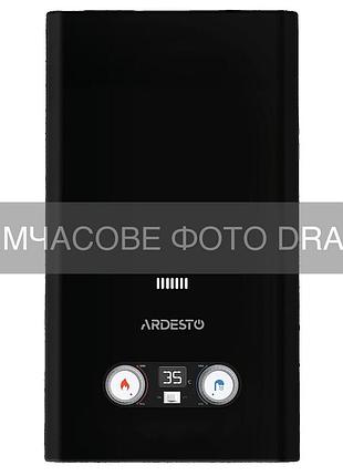 Газовая колонка ardesto hb03 10л/мин 20квт low nox дисплей розжиг от батарейки черный