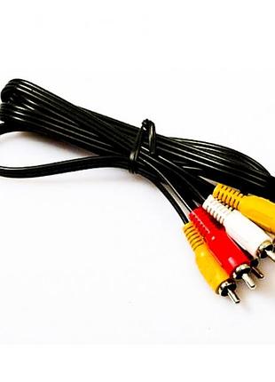 Кабель 3rca-3rca av (тюльпан) 2