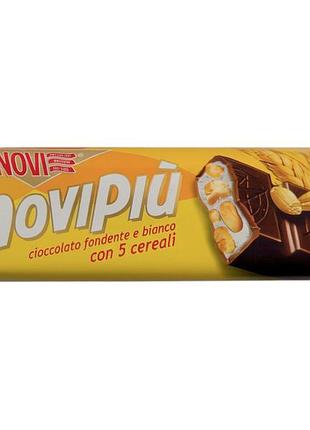 Шоколадный батончик novi novipiù темный и белый шоколад с хлопьями 28 г