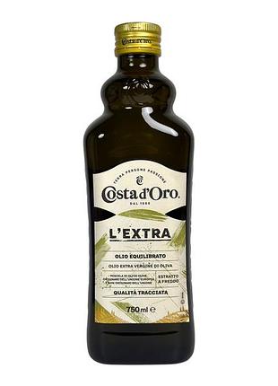 Масло оливковое costa d'oro экстра вирджин e l'extra extra virgin olive oil, 750 мл