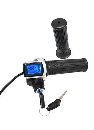 Ручка акселератора winxu с дисплеем 60v черная (313134)