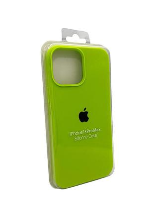 Чохол для смартфона silicone full case aa open cam for apple iphone 13 pro max 24,shiny green 2