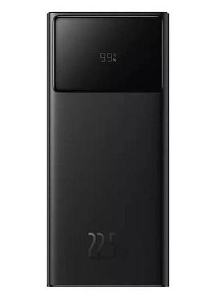 Зовнішній акумулятор baseus star-lord digital display fast charge power bank 10000mah 22.5w black（with charging cable usb to