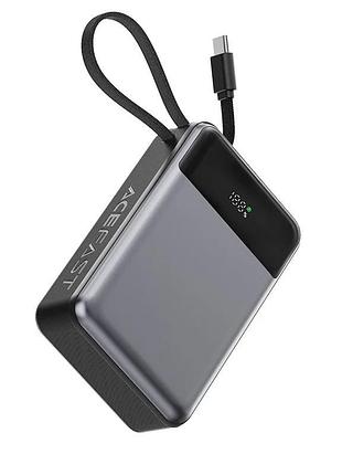 Зовнішній акумулятор acefast m21 pd65w power bank with cable 20000mah black