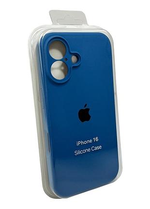 Чохол для смартфона silicone full case aa camera protect for apple iphone 16 38,surf blue 2