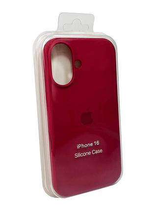 Чохол для смартфона silicone full case aa open cam for apple iphone 16 35,maroon 7