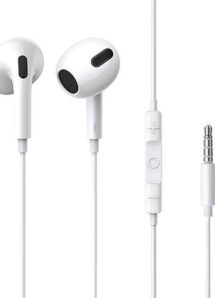 Навушники дротові baseus encok h17 (3.5mm) white