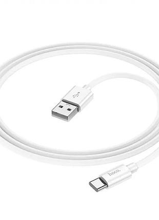 Кабель hoco x87 magic silicone charging data cable for type-c white 5