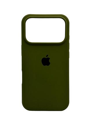 Чохол для смартфона silicone full case aa open cam for apple iphone 17 pro max 29,army green