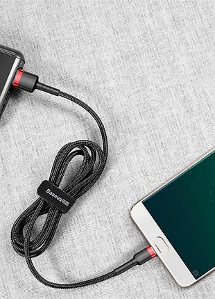 Кабель baseus cafule cable usb for micro 2a 3m red+black 7