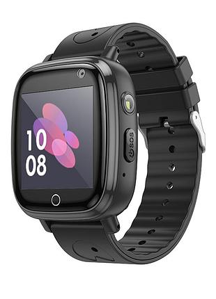 Дитячий cмарт-годинник hoco y100 36mm. sim 2g. 400 mah. ip65 black