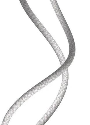 Кабель baseus high density braided fast charging data cable type-c to ip pd 20w 2m white 6