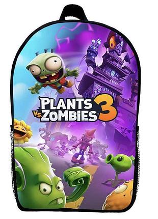 Рюкзак детский растения против зомби (plants vs zombie gear bag mini 02) черный, 29 х 21 х 9 см