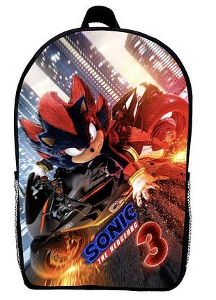 Рюкзак детский соник 3 (gear bag sonic mini 01) черный, 29 х 21 х 9 см