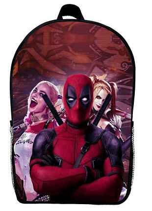 Рюкзак дедпул детский (gear bag mini deadpool 05) черный, 29 х 21 х 9 см