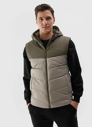 Безрукавка synthetic-fill down vest 4fwss24tvjam100-43s 4f l хаки 4fwss24tvjam100-43s s