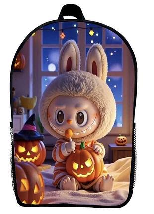 Рюкзак лабубу детский (gear bag mini labubu 02) черный, 29 х 21 х 9 см