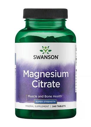 Magnesium citrate super strength - 240 tabs