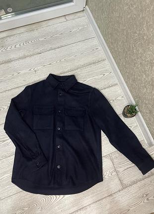 👔 чоловіча сорочка h&m  стильна темна сорочка від бренду h&m