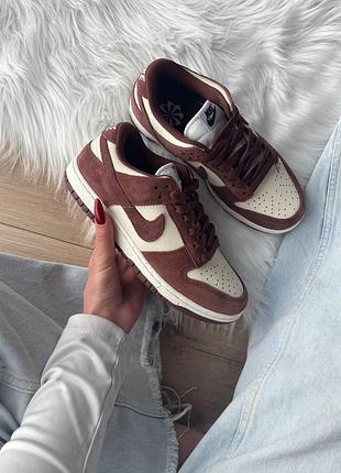 Кросівки жіночі nike sb dunk low next nature brown beige