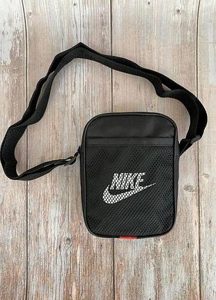 Борсетка черная nike сумка найк борсетка маленькая сумка через плечо сумка спорт 2