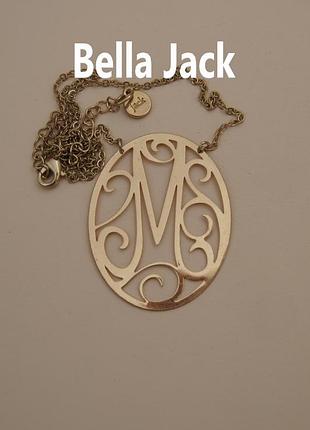 Подвес монограмма м под золото bella jack