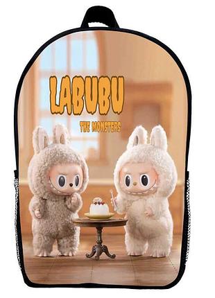 Рюкзак лабубу детский (gear bag mini labubu 04) черный, 29 х 21 х 9 см