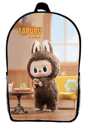 Рюкзак лабубу детский (gear bag mini labubu 03) черный, 29 х 21 х 9 см