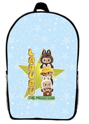 Рюкзак лабубу детский (gear bag mini labubu 01) черный, 29 х 21 х 9 см