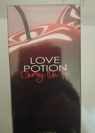 Женская парфюмированная вода love potion cherry,розовые, красный,черный
