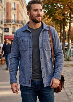 Куртка рубашка мужская hollister s на кнопках