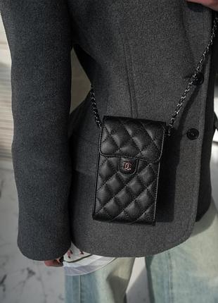 Жіночий клатч chan black тр6833