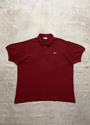 Оригінальне чоловіче червоне поло lacoste в хорошому стані розмір xxl