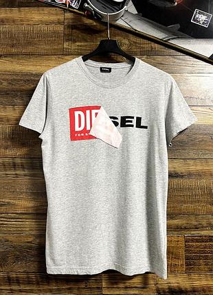 Diesel футболка с большим логотипом на груди