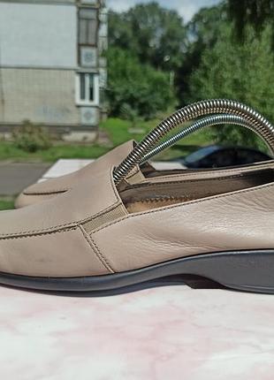 Легкие кожаные мокасины, туфли aero\genuine leather\
