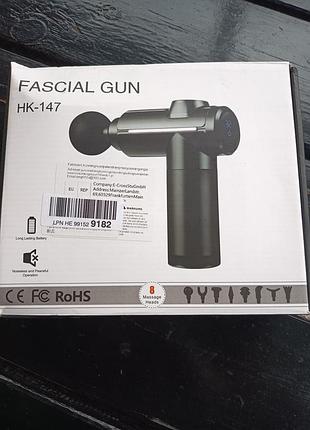 Перкуссионный ручной массажер для тела fascial gun hk 147.