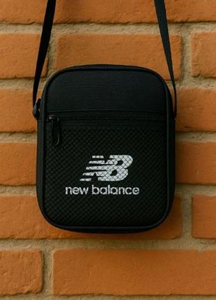 Барсетка чорна new balance сумка нью беланс барсетка маленька сумка через плече сумка спорт