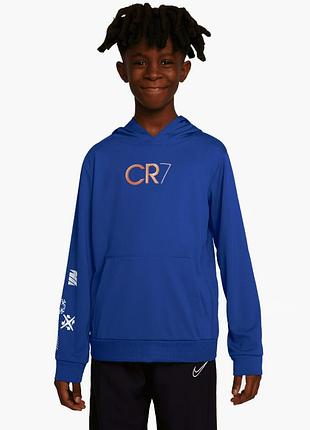 Шикарна дитяча кофта худі синього кольору nike dry cr7 junior made in vietnam 147 — 158