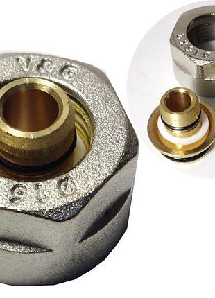 Адаптер valogin 16x2,0 х 3/4” для металополімерних труб vg-801101 1/50 шт