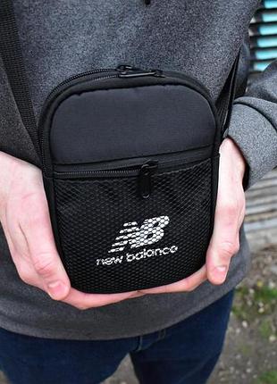 Барсетка чорна new balance сумка нью беланс барсетка маленька сумка через плече сумка спорт 3
