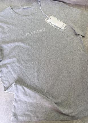 Футболка чоловіча сіра м від altitudine 🇮🇹