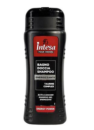 Гель-шампунь для душа intesa энергизирующий для тонких волос bagno doccia shampoo energizzante, 500 мл
