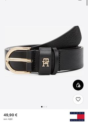 Кожаный ремень tommy hilfiger