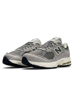 Чоловічі кросівки 4 new balance 2002r ml grey beige