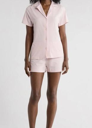 Пiжама calvin klein свiтло-рожева short pajamas