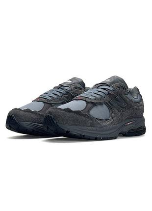 Чоловічі кросівки 4 new balance 2002r ml dark grey