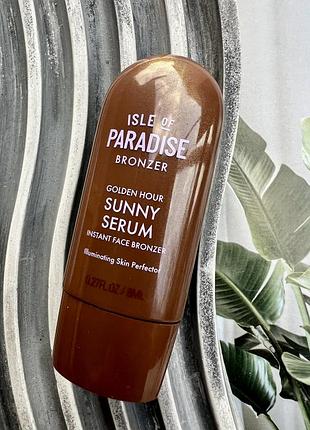 Оригінал isle of paradise - golden hour sunny serum instant face bronzer - бронзуюча сироватка для обличчя, 8 ml