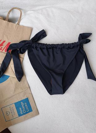 Asos р.uk 10 - s-m. купальные трусы низ от купальника на завязках.
