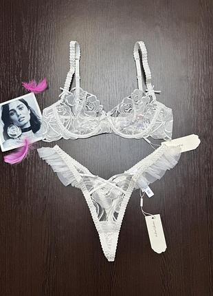 Комплект білизни ексклюзивна колаборація victoria’s secret & for love&lemons💕